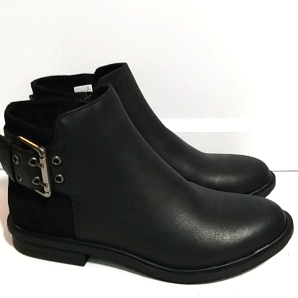 ROCKET DOG BLACK MOTO BOOTS COMBAT ANKLE BOOTIES SIZE 6 NWOT - Picture 3 of 9